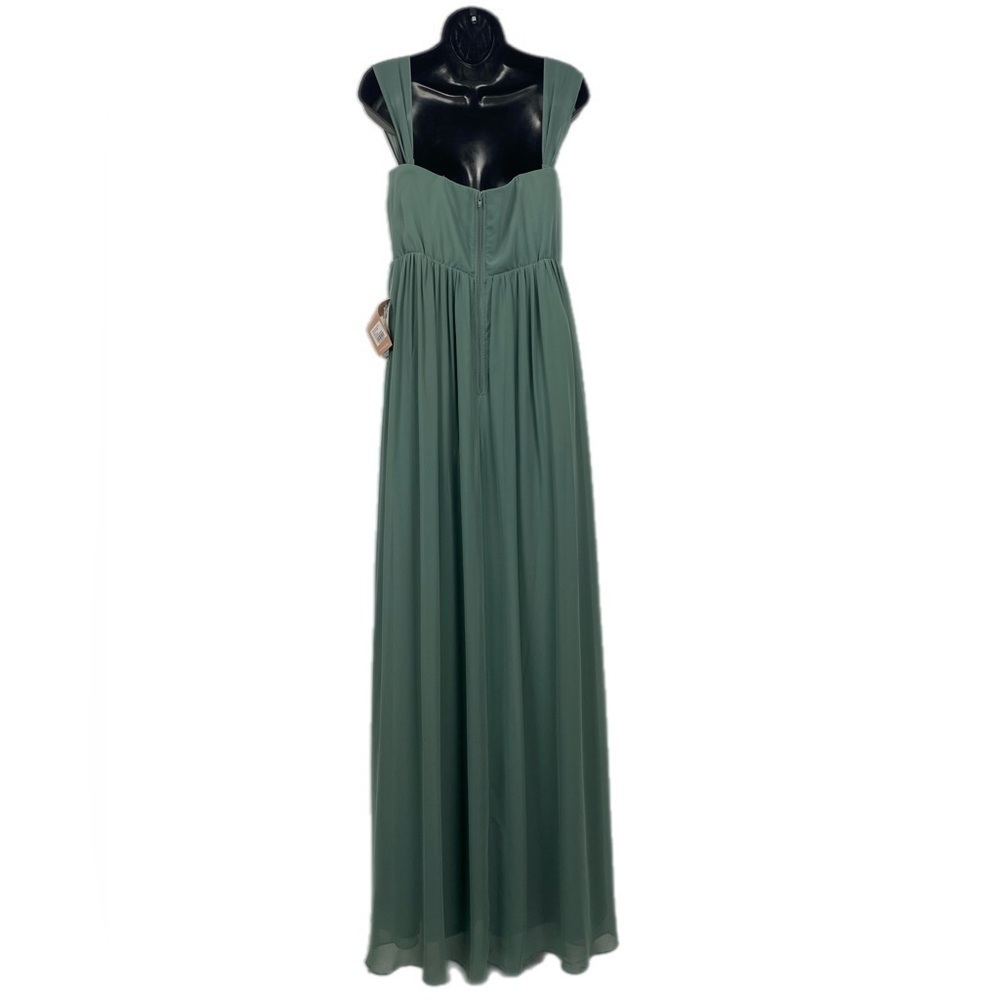 Birdy Grey August Chiffon Dress Sea Glass Bridesmaid Formal Wedding Large - Picture 12 of 16